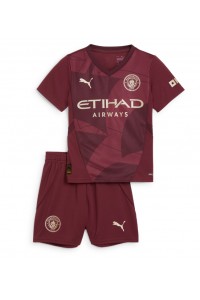 Manchester City Babytruitje 3e tenue Kind 2024-25 Korte Mouw (+ Korte broeken)